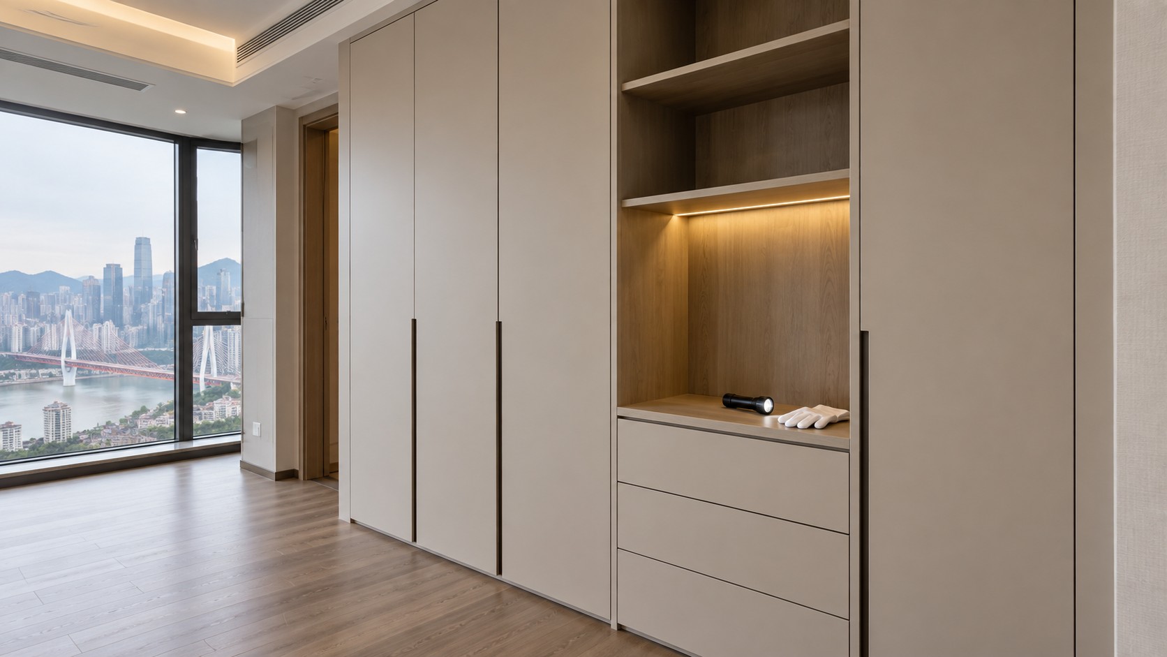 家具定制量尺概念示意图，非实景案例